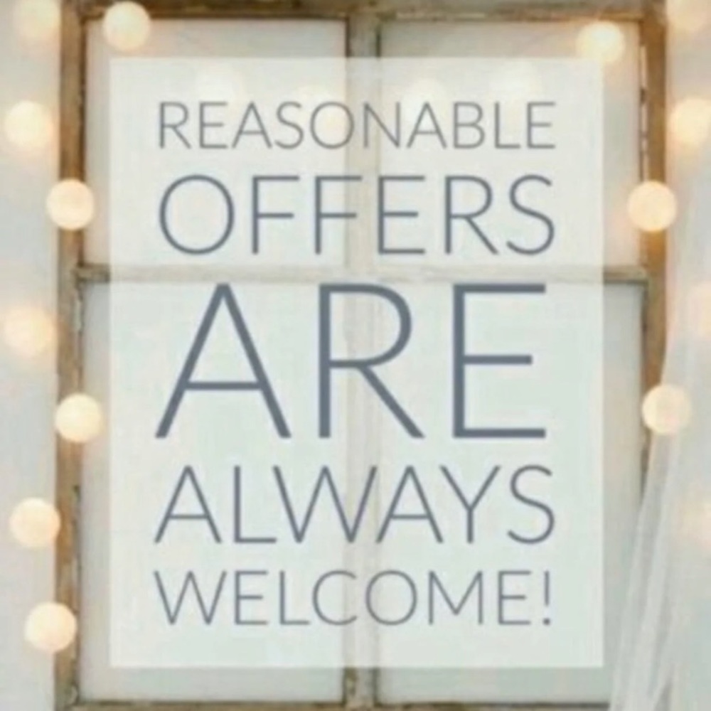 Reasonable Offers Are Welcome! ♥️